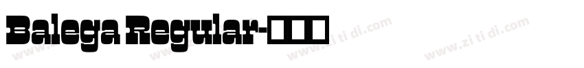 Balega Regular字体转换